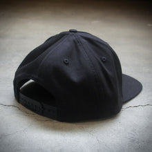 Load image into Gallery viewer, Gothic Logo Black Snapback Hat
