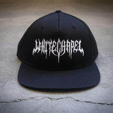 Load image into Gallery viewer, Gothic Logo Black Snapback Hat
