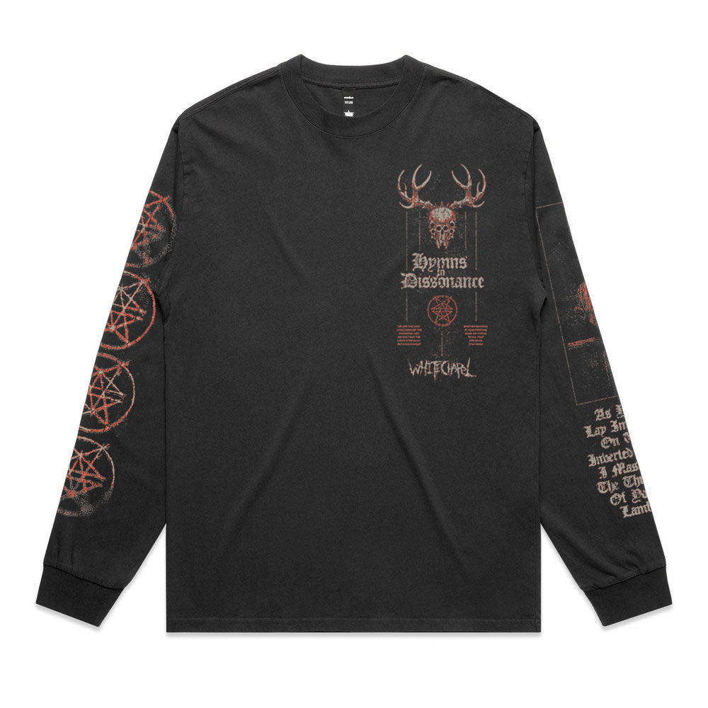 Inverted Cross Faded Black Long Sleeve